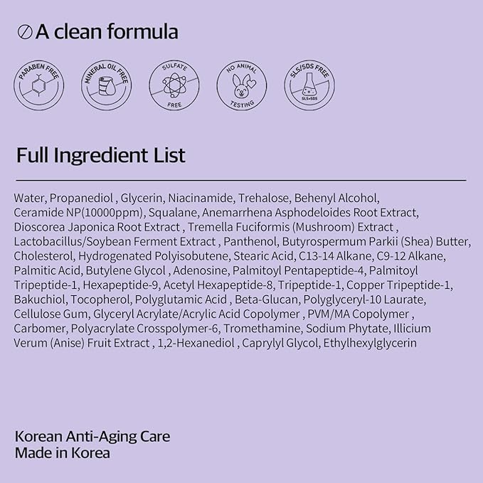 Ceramide Plumping Serum for Face 1.01 fl oz - Anti-Aging, Wrinkle Care with Volufiline & Bakuchiol, Glass Skin korean Skincare for Firming, Barrier Repair & Hydrating