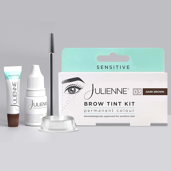 Julienne Sensitive Brow Tint Kit (Dark Brown)