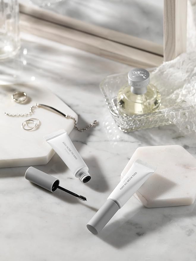 Rom&nd Han All Brow Fixer | Clear, Long-Lasting Eyebrow Gel for Natural Hold & Matte Finish | Non-Crunchy, Flake-Free