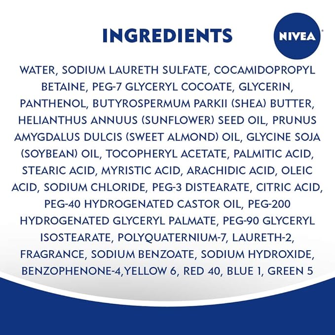 Nivea Pampering Cocoa and Shea Butter Body Wash with Nourishing Serum, Moisturizing Body Wash for Women, Enriched with Provitamin B5 and Vitamin E, 20 Fl Oz Bottle (Pack of 3)