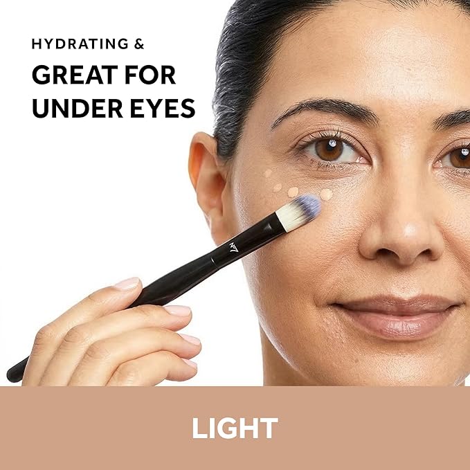 No7 Lift & Luminate Triple Action Serum Concealer - Light - Anti Aging Liquid Concealer Makeup for Blemishes & Dark Circles - Medium to Full Coverage Concealer for Face (8ml)