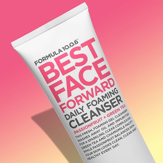 FORMULA 10.0.6 - Best Face Forward Daily Foaming Cleanser for Clear Complexion, Washes away Oil and Impurities, 5 fl oz (150ml)
