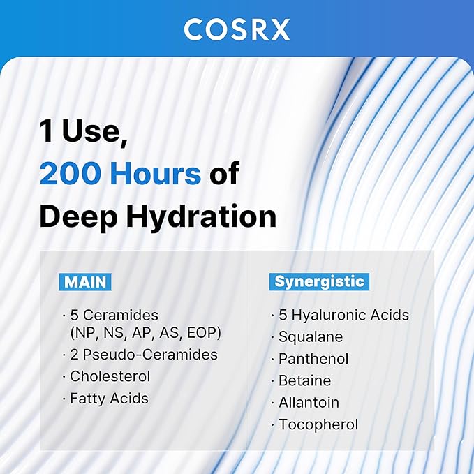 COSRX Ceramide Skin Barrier Moisturizer for Face with 7 Ceramides, Hyaluronic Acid & Panthenol, Barrier Repair Face Cream for Dry & Sensitive Skin, 2.7 oz, Korean Moisturizer, Korean Skin Care