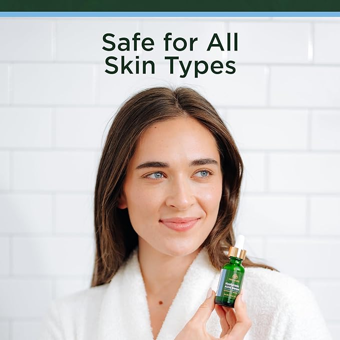 Tree of Life Beauty Hyaluronic Acid Serum, Skin Brightening Face Oil for Dark and Age Spots, Facial Serums for Dry and Sensitive Skin Care with Vitamin E for Soft Smooth Skin, 2 Fl Oz, (Pack of 2)