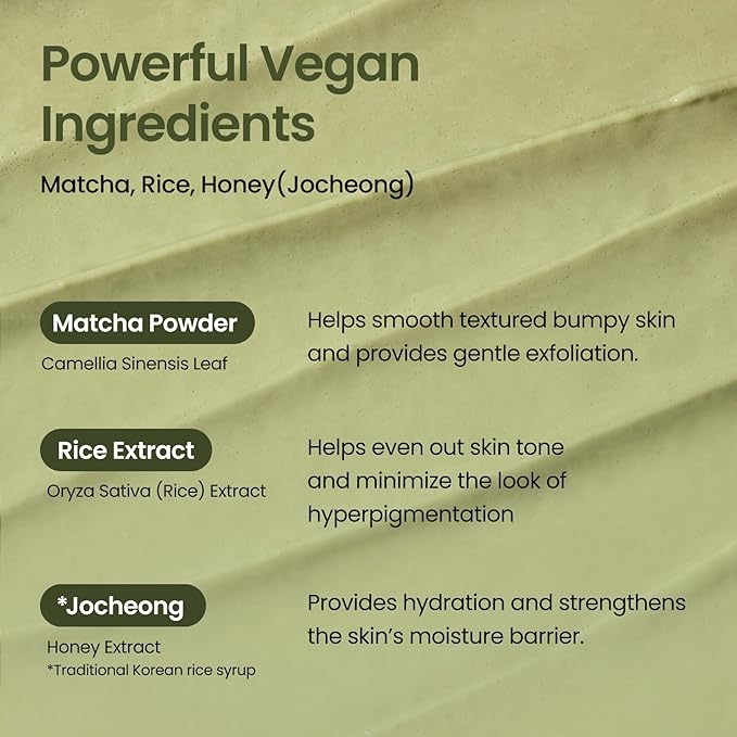 FRESH MATCHA PACK CLEANSING POWDER, Matcha Mask, Ceramide, Gentle Face Wash, Radiant Skin, Facial Cleanser for Dry Skin, Korean Skincare, Fragrance Free, 40g/1.41fl.oz.