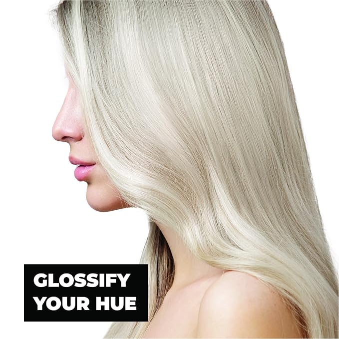 Keracolor High Shine Tinted Hair Gloss, In-Shower Hair Glaze, Sheer Color-Enhancing Glossing Treatment, Platinum, 8 Fl Oz