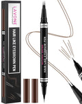 Eyebrow Pencil, 2-in-1 Waterproof Eyebrow Pen, with 2 Tip Microblading Eyebrow Pencil and Ultra-Precise Brow Pencil, with Eyebrow Brush, Eyebrow Pencils for Women, Natural Hair-Like Brows - Brown