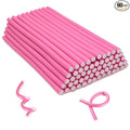 60PCS 9.45" x 0.39" Diameter Small Foam Hair Curlers,Heatless Flexible Curling rod for Short,Medium and Long Hair (0.39 x 9.45 Inch, Pink)