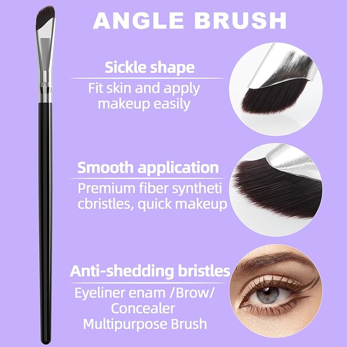 LAVONE Eyeliner Set - Waterproof Makeup Kit with Liquid Eye Liner Pencil, Gel Eyeliner and Angled Eye Liner Brush, Waterproof, Smudge Resistant, Long Lasting Formula - Brunette