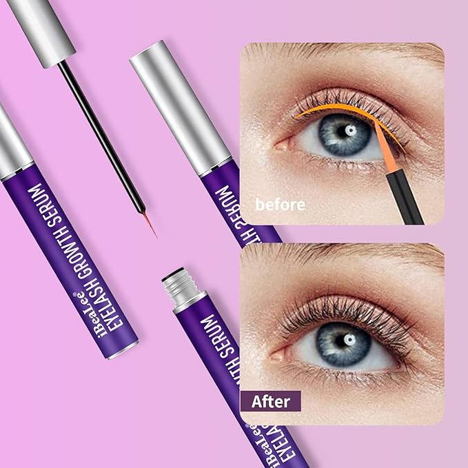 Premium Eyelash Growth Serum, Eyebrow Growth Serum, Plant Extracts for Advanced Lashes Enhancer Longer, Fuller and Thicker, Natural Beauty Enhancement(8 ml)