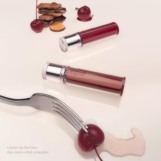 Espoir Couture Lip Tint Glaze #23 Affogato | Volumizing Lip Stain with Juicy Texture, Long-Lasting & Vibrant Colors, Moisturizing & Hydrating, Glossy Formula, Vegan, Korean Makeup, 0.14 oz