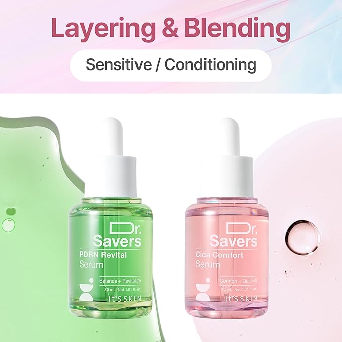 Dr. Savers PDRN Revital Face Serum, 1.01 Fl Oz, Rejuvenating Skin Barrier & Firming Care with Mugwort-Derived PDRN Face Serum, Ceramide & PHA, Healthy Glow, Personalized Korean Skincare