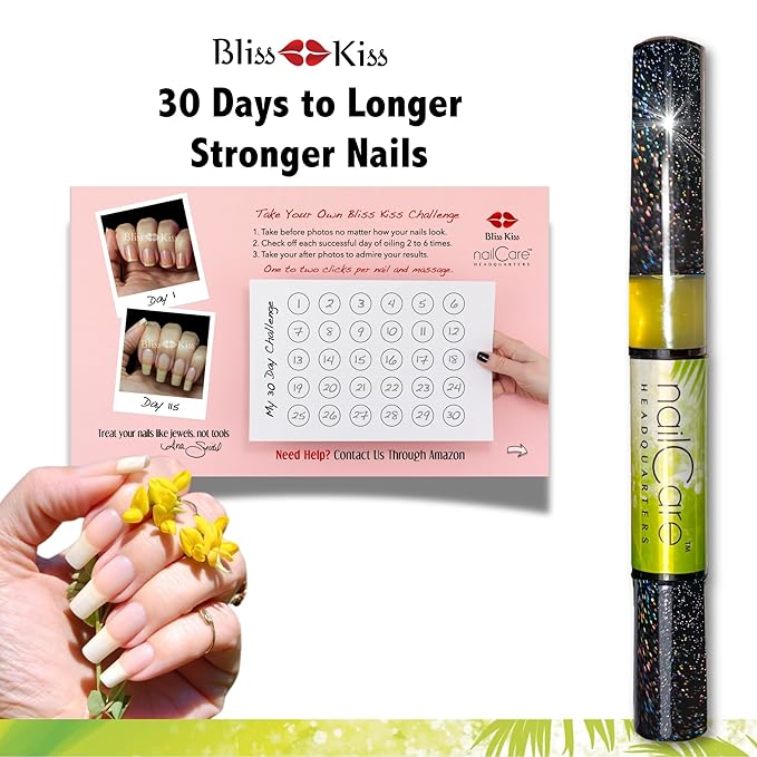 Nail Care Headquarters Simply Pure Cuticle Oil Pen for Nails - Nail Strengthener & Growth Oil and Serum for Damaged Nails, Hangnails w/Jojoba cuticle oil—Coconut Lime Verbena Fragrance