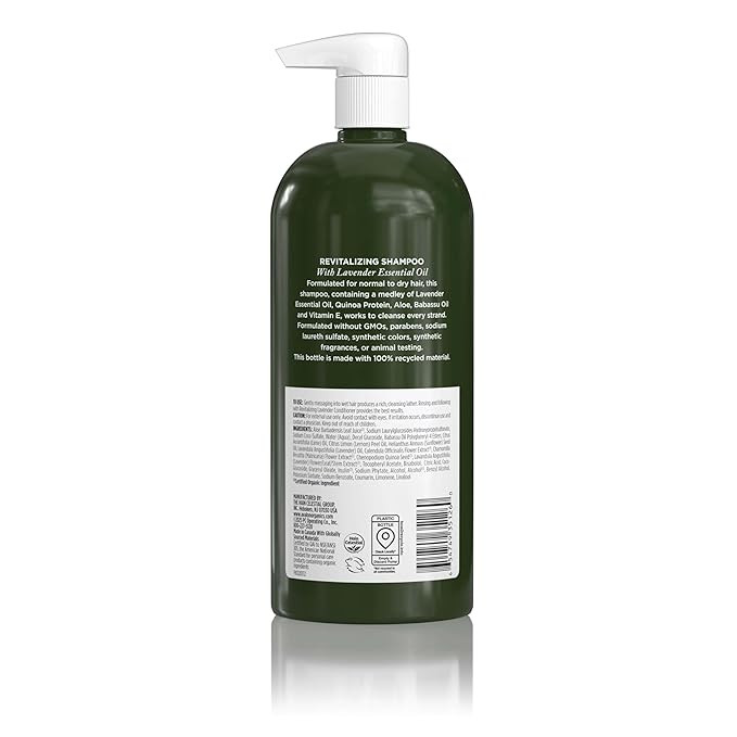 Avalon Organics Revitalizing Lavender Shampoo,32 oz,(Pack of 2)