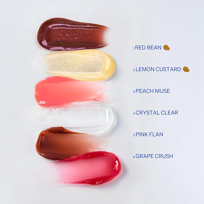 KNEMO LipLock Jelly Serum for Dry Lips, Long-Lasting Hydration & Plumping Gloss with Rose PDRN, Carrot Collagen, Pillow Peptide, Moisturizing Tinted Lip Balm (Lemon Custard)