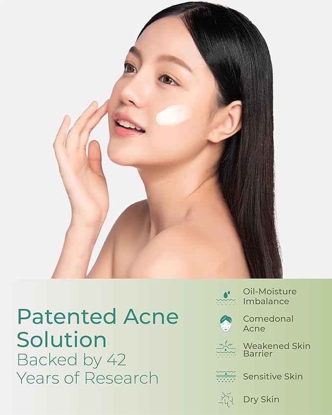Derma Trouble Balancing Cream (1.7 fl oz) 10,000ppm Fusiderm-T - Face Moisturizer for Acne Prone Skin - Lightweight Hydrating Facial Cream with Sebum-Control - Korean Skincare