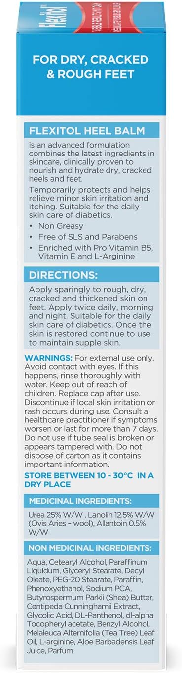 Flexitol Heel Balm, Rich Moisturizing & Exfoliating Foot Cream, Original Version, 4 Oz