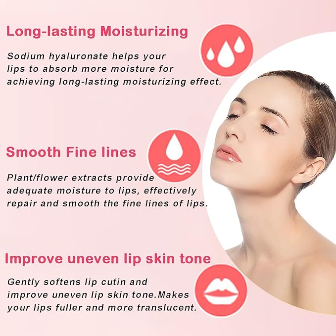 30 PCS Collagen Lip Mask Crystal Mouth Care Gel Pads for Moisturizing & Reducing Chapped, Smoothing Fine Lines-Lip Patches for Firms & Hydrate