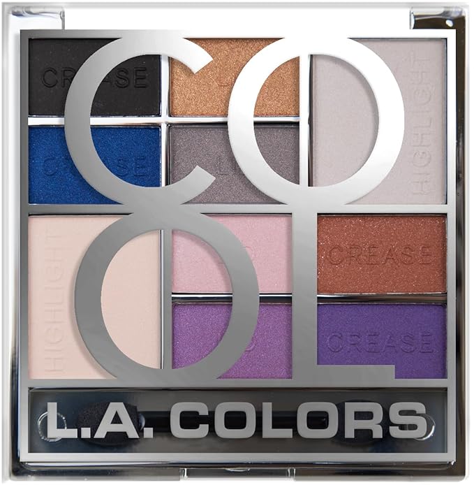 L.A. COLORS Color Block Eyeshadow, Cool CES137B (Pack of 2)