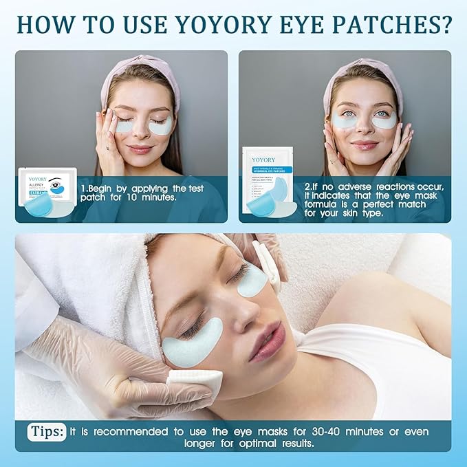Under Eye Patches Masks - for Dark Circles,Puffy Eyes, Wrinkles, Eye Bags,Fine Lines,Treatment with Hyaluronic Acid and Collagen, Hydrating and Moisturizing (30 Pcs)