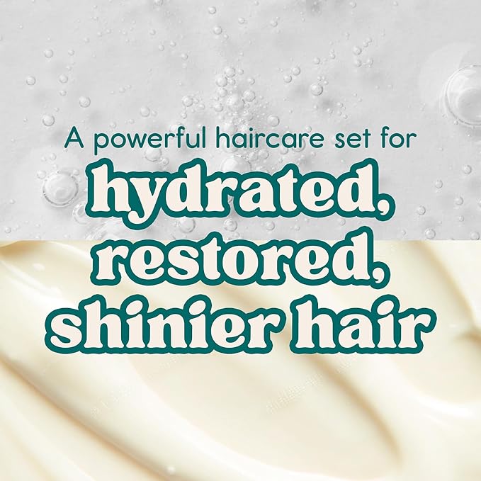 Nature Spell Bond Repair Shampoo & Conditioner Set, Sulfate & Paraben Free, Repairs & Nourishes with Keratin & Hyaluronic Acid, Color Safe, For All Hair Types, Vegan, Pack of 2, 10.14 fl oz Each