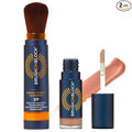 Brush On Block Full Face Sun Protection Kit, Translucent Mineral Powdered Sunscreen & Protective Lip Oil SPF 30, Reef Friendly, FSA HSA Eligible