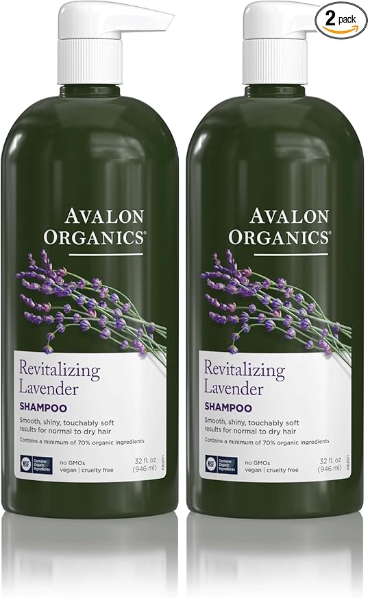 Avalon Organics Revitalizing Lavender Shampoo,32 oz,(Pack of 2)