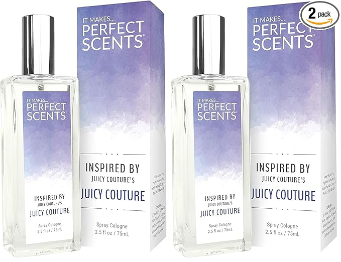 Perfect Scents Fragrances | Juicy Couture | Women’s Eau de Toilette | Vegan, Paraben Free | Never Tested on Animals | 2.5 Fluid Ounces (Pack of 2)