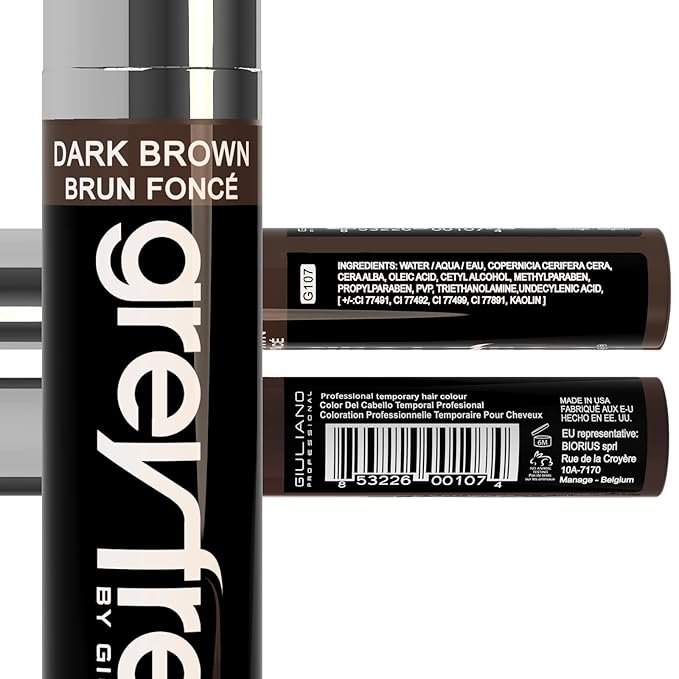 Root Touch-Up Hair Mascara Temporary Gray Roots Concealer (DARK BROWN)