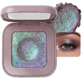 Duochrome Glitter Eyeshadow, Ultra-Fine Color Shifting Metallic Shimmer, High Pigment Holographic Single Eye Makeup, Long Lasting & Buildable Eye Shadow (#2 Plum Mauve)