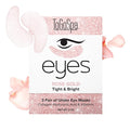 ToGoSpa Rose Gold EYES, Under Eye Repair | Micro-Infused Clean Collagen Gel Masks with Hyaluronic Acid, Aloe Vera, Vitamins C & E, Rose and 24k Nano Gold to Tighten and Brighten Saggy Eyes - 3 pack