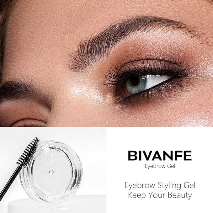 Brow Freeze Clear Eyebrow Gel - Long-Lasting Eyerow Shaping Wax for Laminated, Fluffy Feathered Brows, Waterproof & Smudge-Proof Brow Lift Styling Gel, 0.35 Oz