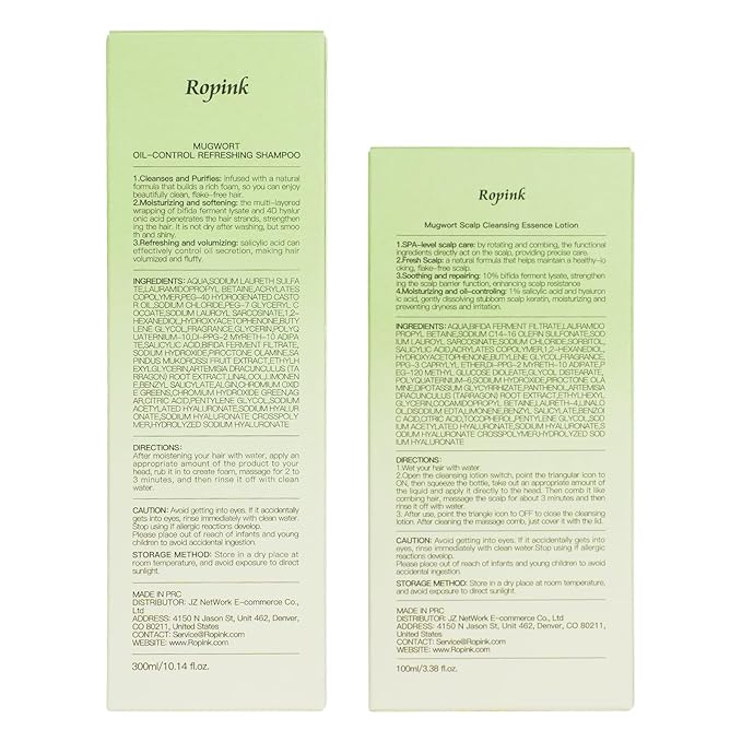 Mugwort Scalp Detox Set – Pre-Wash Cleanser & Shampoo for Sensitive Scalp, Hydrating & Soothing Scalp Cleanser, 1% Salicylic Acid, HA, Panthenol & Bifida Ferment, Helps Balance Barrier