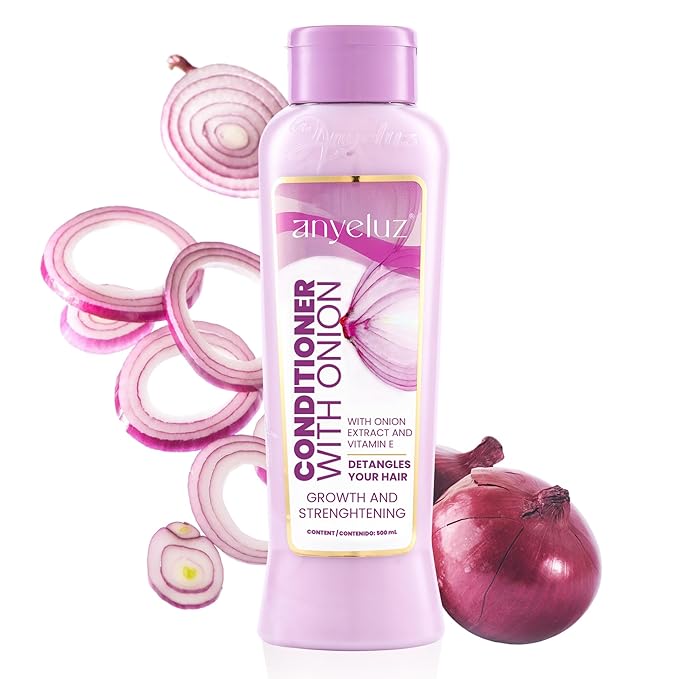 ANYELUZ Onion Conditioner – Moisturizes, Detangles, and Protects, Vitamin E-Infused for Silky, Manageable Hair, Suitable for Daily Use