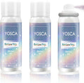 Yosca Body Glitter Spray, 3Pcs Holographic Silver Travel Shiny Glitter Spray for Body Hair Clothes Pride Accessories, Long-Lasting Shimmer Powder Hairspray for Festival Concert Party Rave Accessories
