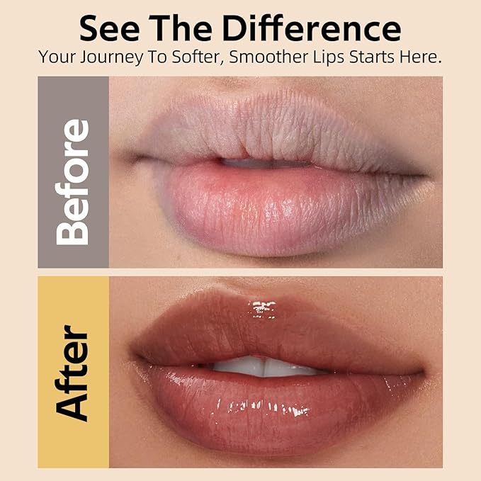 Tinted Lip Balm for Dry Lips, 3PCS Sheer Moisturizing & Hydrating Lip Balm Set, Nourishing Lightweight Natural Honey Lipstick, Universal Flattering Glossy Finish, Vegan for All Skin Tones