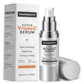 HealthyDerm Super Vitamin C Serum for Women Over 70: Niacinamide, Vitamin C, Hyaluronic Acid, Peptides, Vitamin E, Caffeine, Bakuchiol, Hydrating, Lifting, Face Wrinkle & Age Spots Reduction