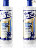 Mane 'n Tail Moisture Balance Shampoo & Conditioner with Coconut Milk & Biotin (20 Oz Each) | Sulfate-Free, Paraben-Free, Vegan Formula for Hydrated Hair & Scalp