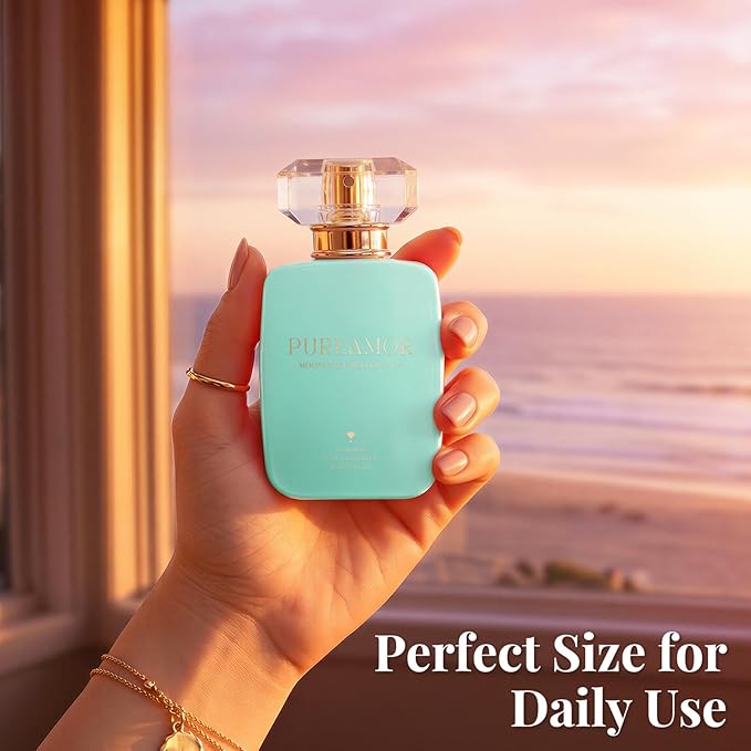PUREAMOR Pheromone Perfume for Women, Moonlight Mellow Extrait de Parfum - Long Lasting Sweet Floral Gourmand Scent, 30% High Concentration, Full Size Fragrance Spray, 1.0 oz / 30 ml