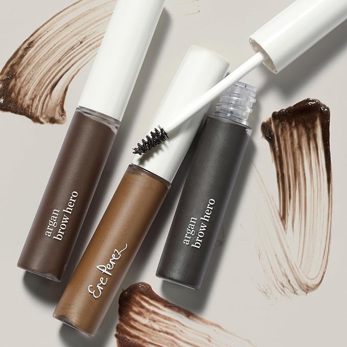 Ere Perez - Natural Argan Brow Hero | Tinted, Versatile, Conditioning | Omegas 3+6, Vitamin E, Castor Oil | Vegan, Cruelty-Free, Clean Beauty (Perfect, 0.12 oz | 3.5 ml)