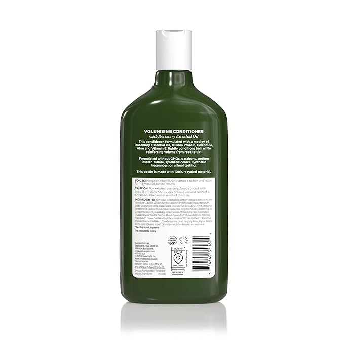 Avalon Organics Rosemary Conditioner - Volumizing Haircare to Reinforce Full, Healthy Looking Volume, 11 Oz