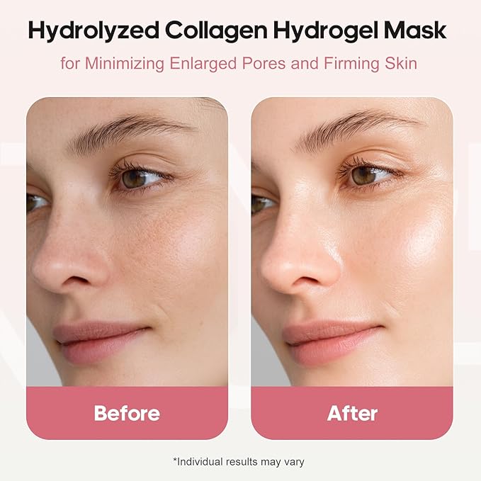 NLQ Intensive Collagen Deep Mask Skincare, Hydrating Overnight Face Mask for Glass Skin, Pore Refining, Firming & Plumping, Travel Essentials and Beauty Care Gifts for Women | 1.05oz(30g) x 5ea