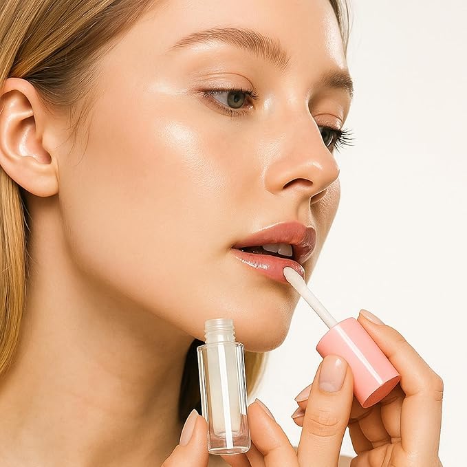 Tatuo 30 Pcs Colorful 6ml Empty Lip Gloss Tubes with Wand Bulk Lip Refillable Gloss Containers Cosmetic Bottles with Rubber Stoppers for Lipstick Eyelash Growth Liquid DIY Makeup Kit
