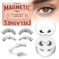 Higu clace Magnetic-Eyelashes 2 Pairs Magnetic Eyelashes with Applicator Soft Eyelashes Magnetic Lashes Natural Look Wispy pestañas magnéticas Without Eyeliner Easy to Wear and Remove(A+H01)
