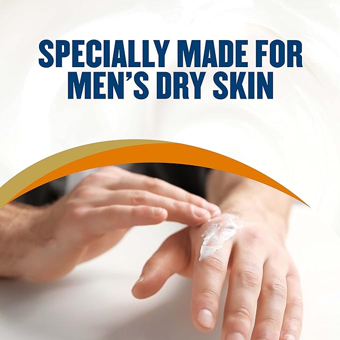 Gold Bond Men's Essentials Everyday Moisture Daily Body & Hand Cream, 6.5 oz., With Vitamin C (Pack of 2)