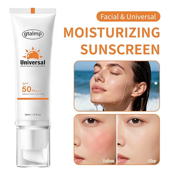 Tinted Sunscreen SPF 50 for Face, Daily Sheer Coverage with Natural Finish, Lightweight Glow & Hydrating Skincare, No White Cast for Women Travel Work Commute