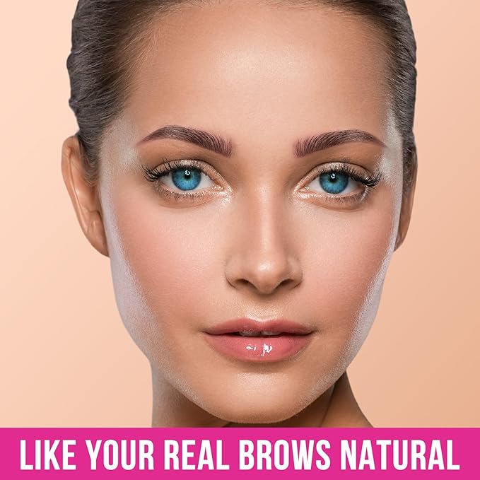 iMethod Microblading Eyebrow Pencil - Eyebrow Pen 2-in-1 Dual-Ended Brow Pencil with 3 Fork-Tip Applicator & Precise Brush-Tip Creates Natural-Looking Brows, Stay on All Day, Reddish Brown