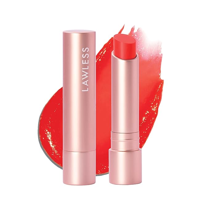 LAWLESS Women's Forget the Filler Lip Plumping Line Smoothing Tinted Balm, Cherry Vanilla, 0.09 Ounce