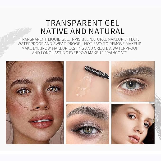 DAGEDA Clear Eyebrow Setting Gel, Brow Fix Gel, Waterproof And Sweat-Proof Eyebrow Repair Liquid Brows Styling Beauty Salon Home Use Makeup