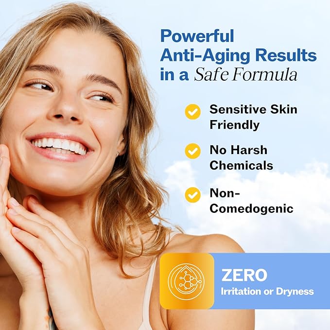 LilyAna Naturals Anti Aging Retinol Face Cream for Women – Wrinkle & Neck Cream for Firming, Retinol Moisturizer for Face with Hyaluronic Acid, Hydrating Night Cream for Fine Lines, Collagen Boost